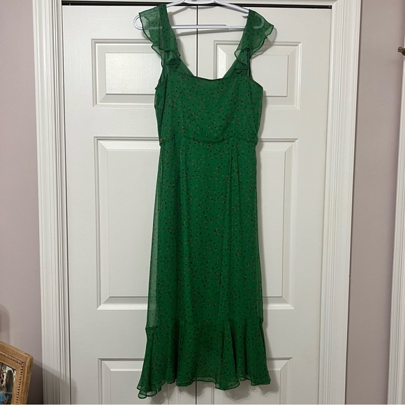 Veronica Beard Green Ruffle Dress - Picture 7 of 7